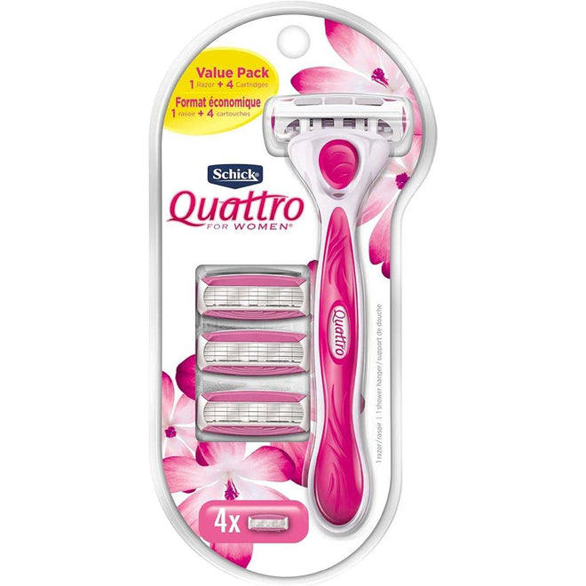 Schick Women Quattro Refill 4 Pieces