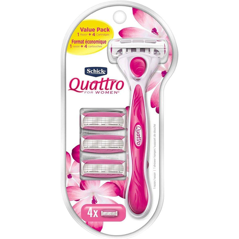 Schick Women Quattro Refill 4 Pieces