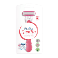 Schick Women Quattro Sensitive Disposable Razor 3 Pieces