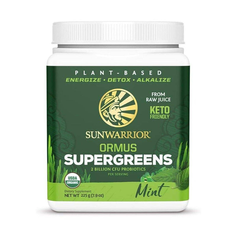 Sun Warrior Ormus Supergreens Organic Mint 225g
