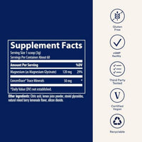 Trace Minerals Magnesium Glycinate Powder 120mg Berry Lemon 180g
