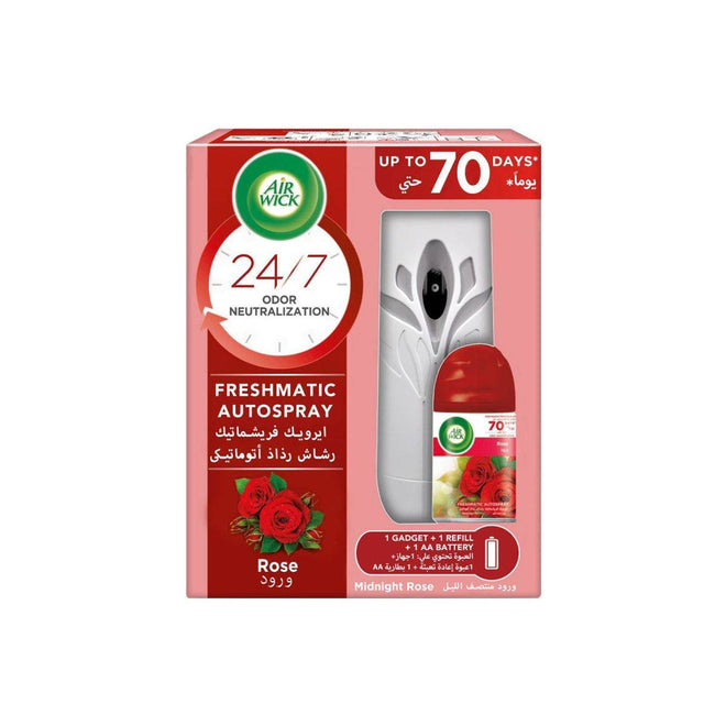 Air Wick Air Freshener Freshmatic Automatic Spray Kit Midnight Rose