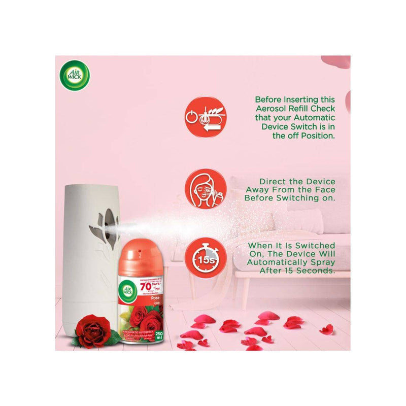 Air Wick Air Freshener Freshmatic Automatic Spray Kit Midnight Rose