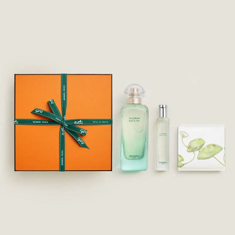 Hermes Un Jardin Sur Le Nil Eau de Toilette 100ml + Eau de Toilette 15ml + Parfum Soap 50g Gift Set
