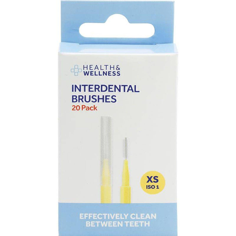 Health & Wellness Dental Interdental Brushes 20 Pack Size XS