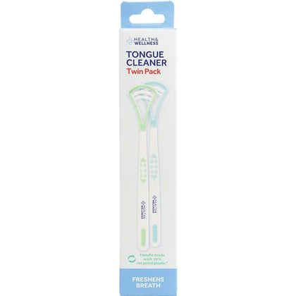 Health & Wellness Dental Tongue Cleaner Twin Pack