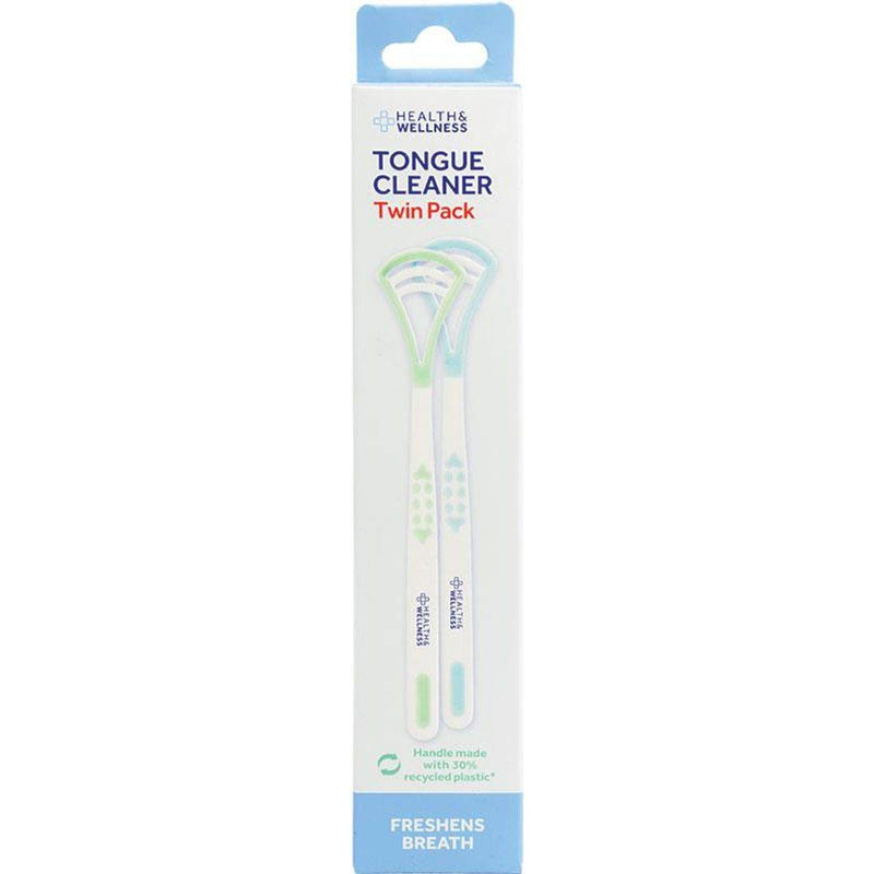 Health & Wellness Dental Tongue Cleaner Twin Pack