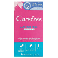 Carefree Daily Panty Liners Cotton Unscented 34 Pieces