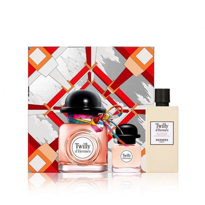 Hermes Twilly D'Hermes Eau de Parfum 85ml + Eau de Parfum 7.5ml + Moisturizing Body Lotion 80ml Gift Set