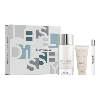 Issey Miyake Le Sel D'Issey Eau de Toilette 100ml Refillable + Eau de Toilette 10ml + Shower Gel 50ml Gift Set