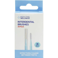 Health & Wellness Dental Interdental Brushes 20 Pack Size M