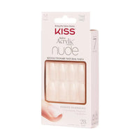 Kiss False Nails KAN07C Salon Acrylic French Nude Medium 28 Count
