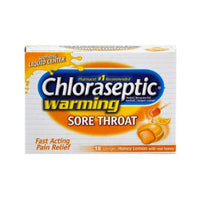 Chloraseptic Sore Throat Warming Honey Lemon 18 Lozenges