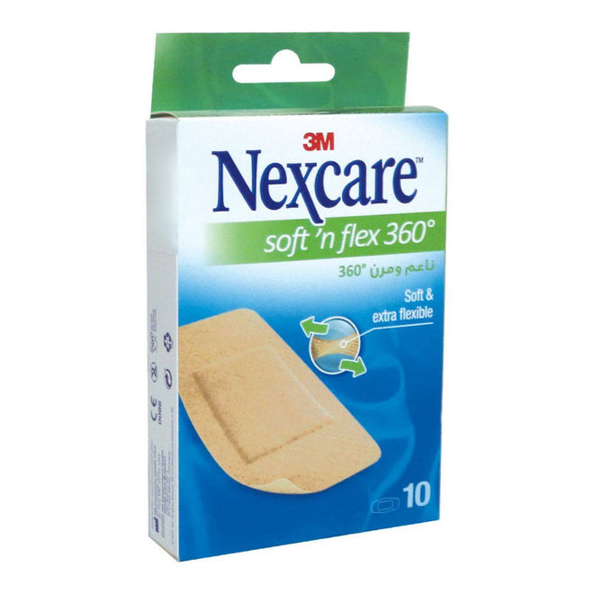 Nexcare Bandages Soft N Flex Natural Feel D Shape 10 Plasters