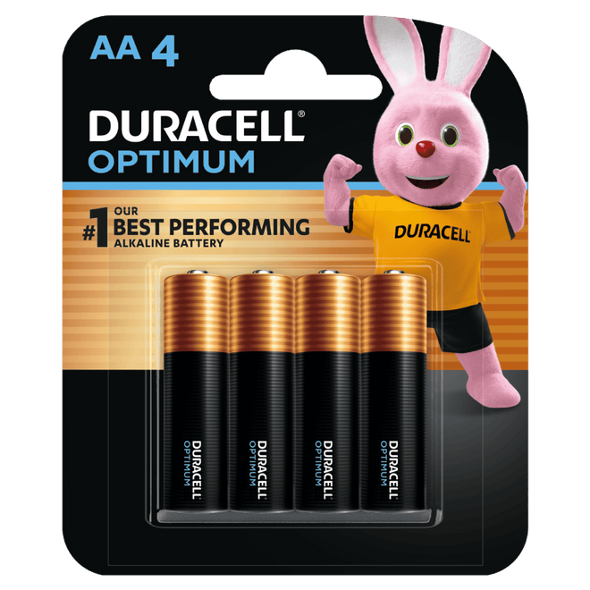 Duracell Battery Optimum AA 4 Pieces