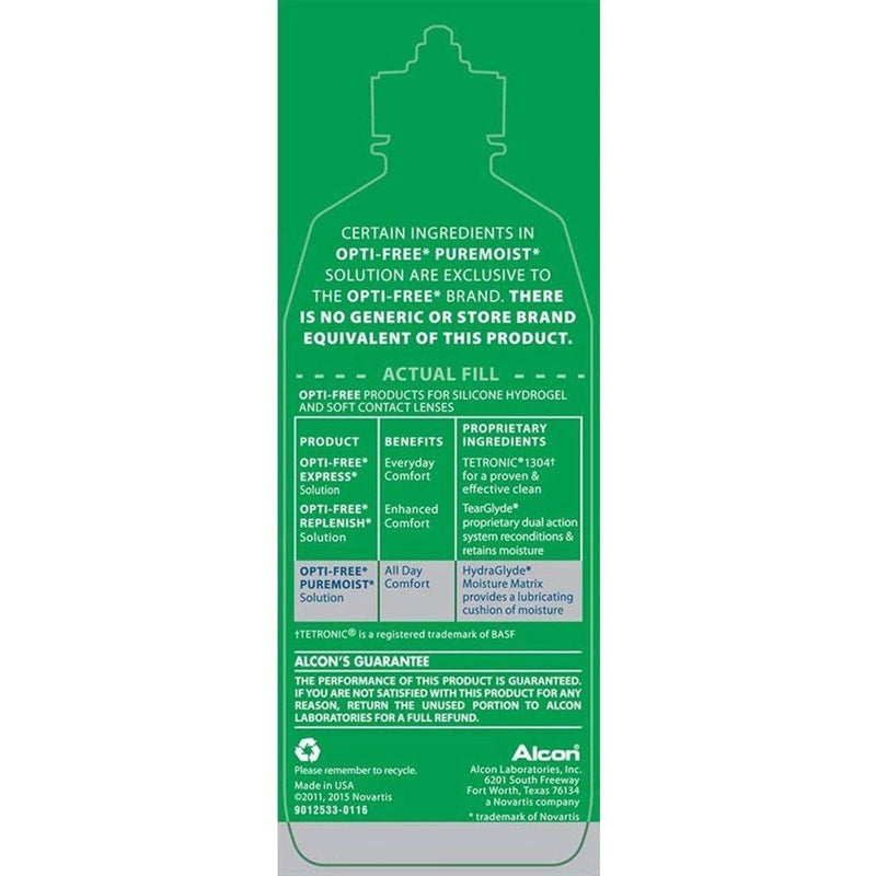 Opti-Free Express Multipurpose Disinfectant Lens Solution 120ml