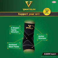 Vantelin Support Elbow Black Medium