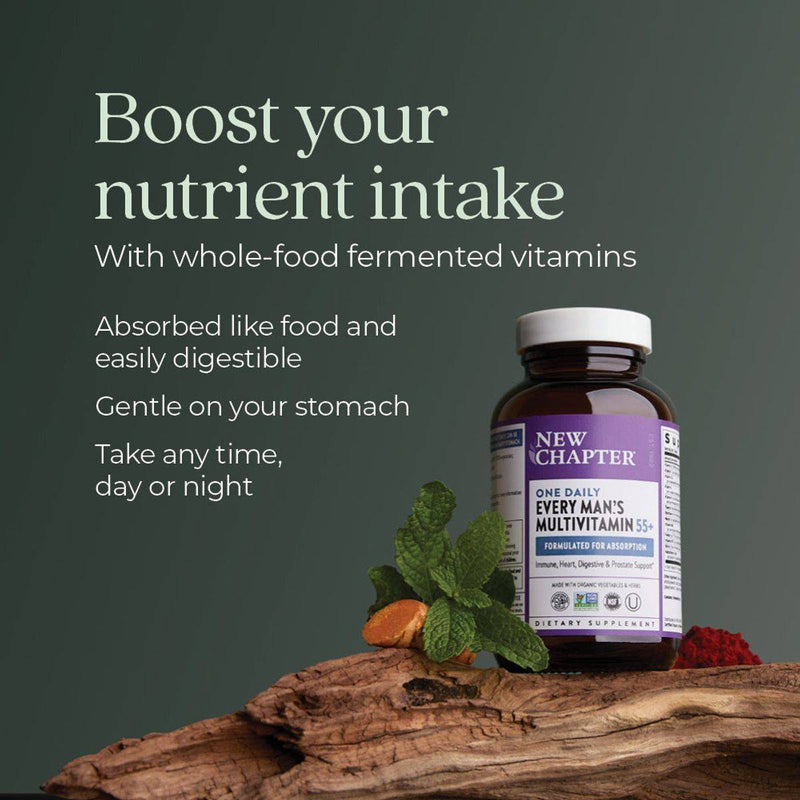 New Chapter One Daily Every Mans 55+ Multivitamin 30 Tablets