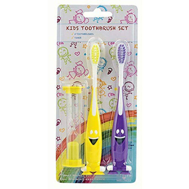 Health & Wellness Kids Toothbrush Duo With Timer