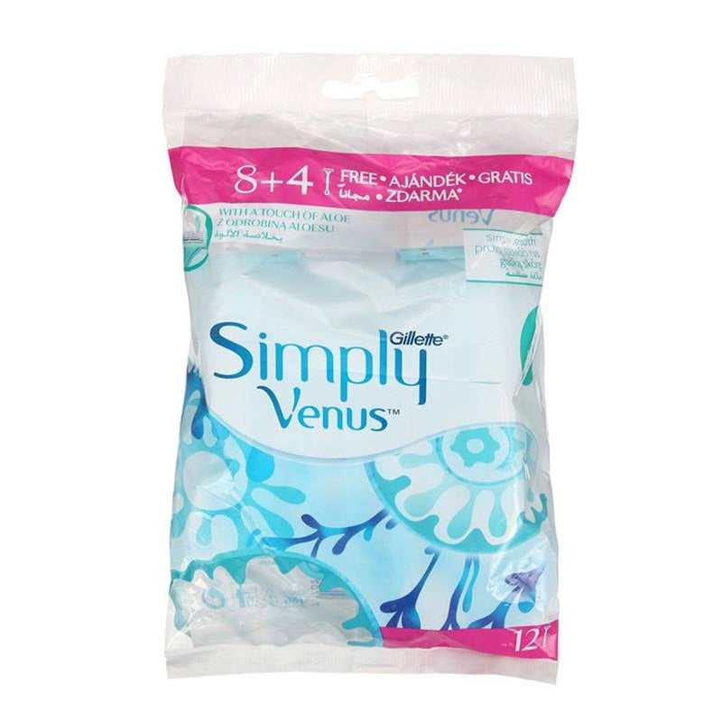 Venus Razor Disposable Simply 2 8+4 Count