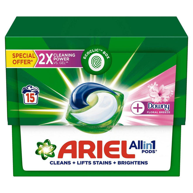Ariel Laundry Capsules All In One With Touch of Downy 15 Pods