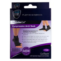 Neat Feat Spandex Gel Compression Arch Socks Large