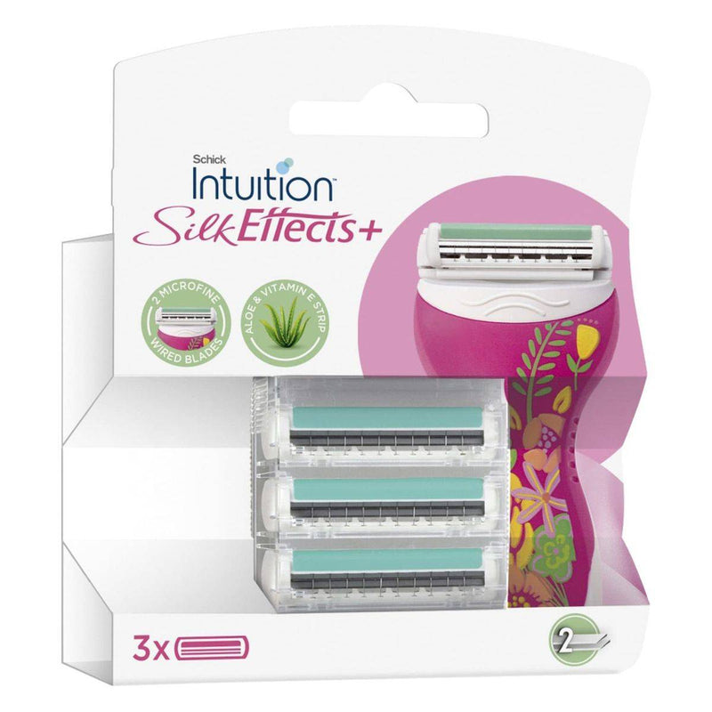 Schick Women Silk Effects Plus Refill 3 Cartridges