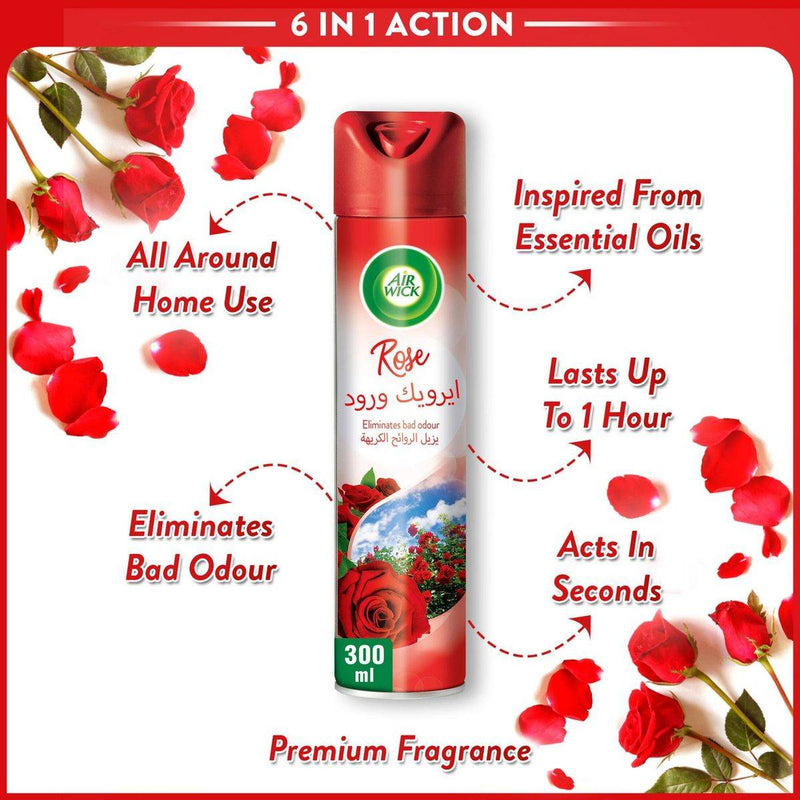 Air Wick Air Freshener Aerosol Spray Rose 300ml