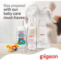 Pigeon Glass Feeding Bottle Transparent Cap 200ml