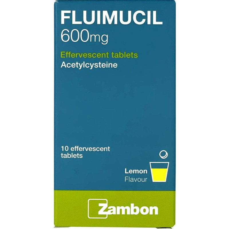 Fluimucil 600mg 10 Effervescent Tablets