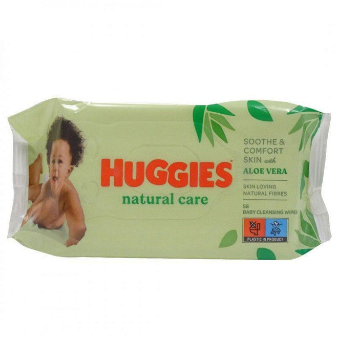 Huggies Baby Wipes Natural Aloe Vera 56 Sheets