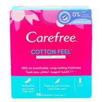 Carefree Daily Panty Liners Cotton Fresh Scent 56 Pieces