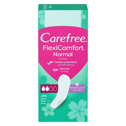 Carefree Flexi Normal Cotton Delicate Scent 44 Pieces