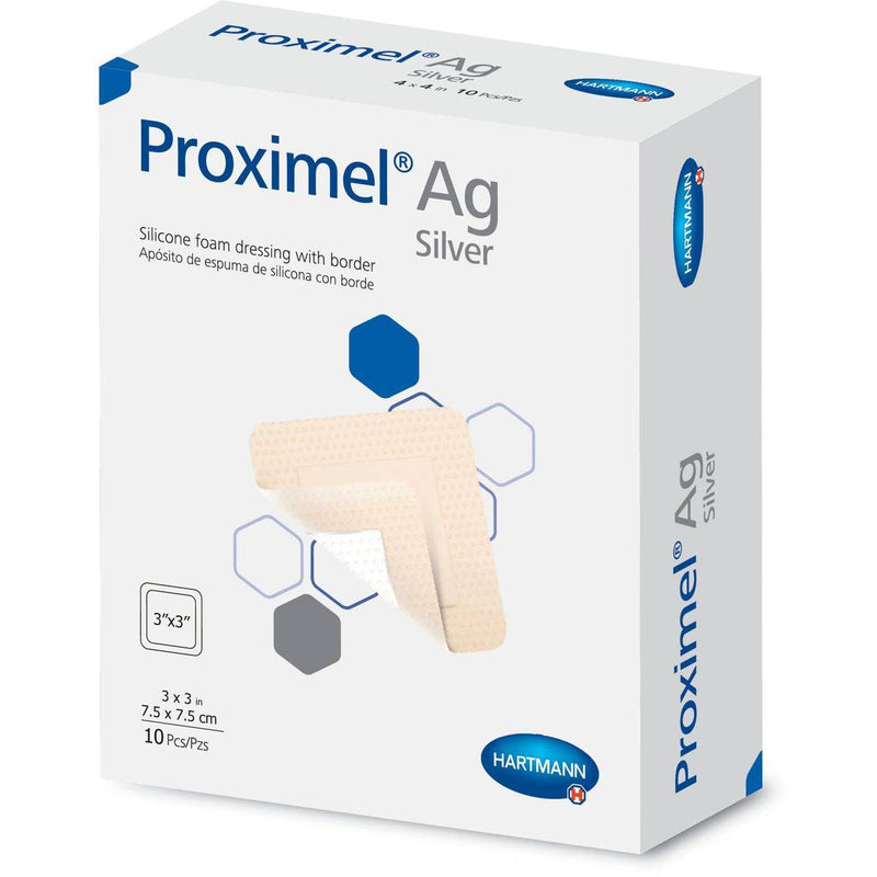 Hartmann Proximel AG Silicone Dressing 3x3 Inches 10 Sheet