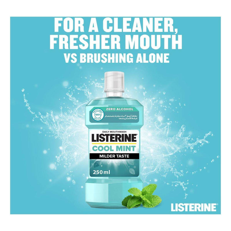 Listerine Mouthwash Milder Taste Cool Mint Zero 250ml
