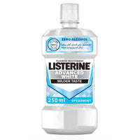 Listerine Mouthwash Advanced White Milder Taste Spearmint 250ml