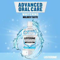 Listerine Mouthwash Advanced White Milder Taste Spearmint 250ml