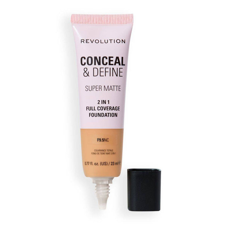 Revolution Makeup Conceal & Define Full Coverage Foundation 9.5NC 23ml