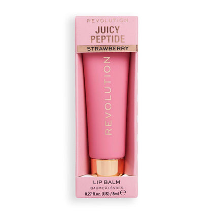 Revolution Makeup Juicy Peptide Lip Balm Pink Strawberry 8ml