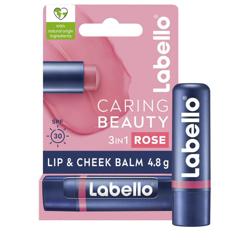 Labello Caring Beauty Lip & Cheek Balm Rose 4.8g
