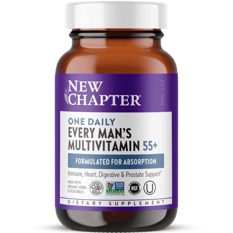 New Chapter One Daily Every Mans 55+ Multivitamin 30 Tablets