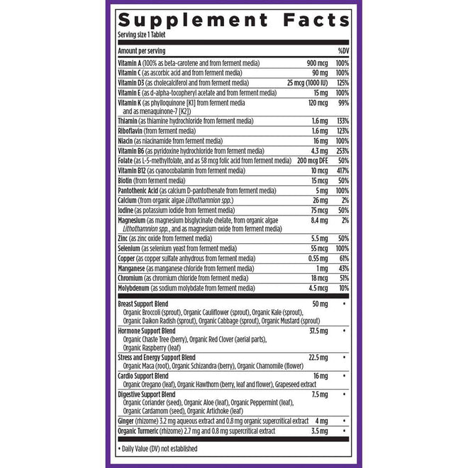 New Chapter One Daily Every Womans 40+ Multivitamin 30 Tablets