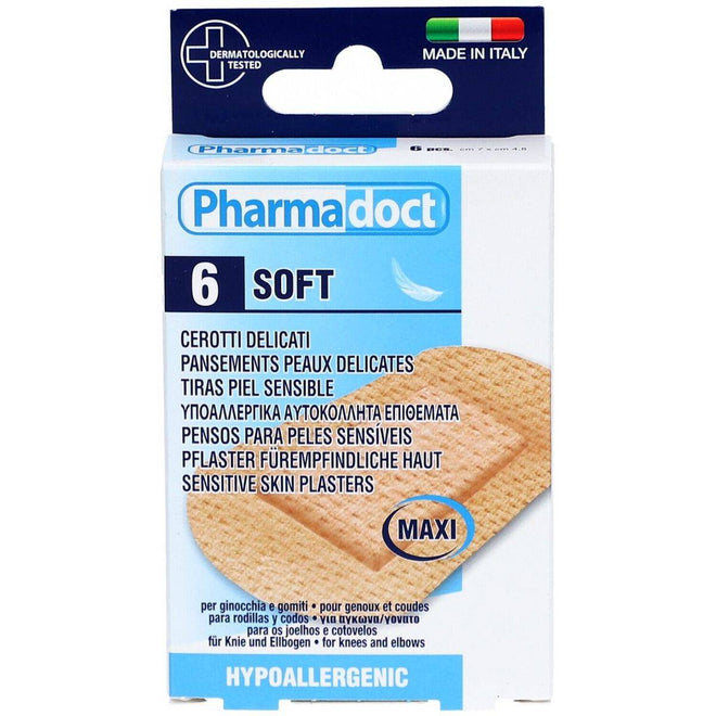 Pharmadoct Soft Maxi 7X4.8cm 6 Plasters