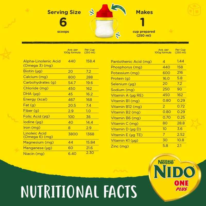 Nido Milk Formula 1+ (1-3 Years) 400g