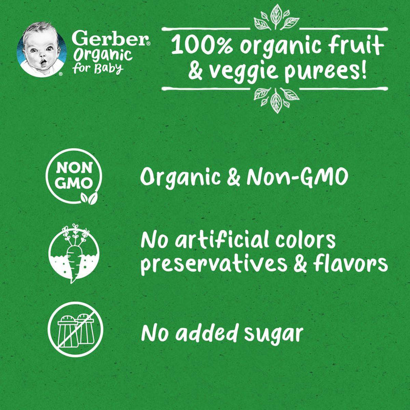 Gerber Organic Pumpkin Banana & Carrot 90g