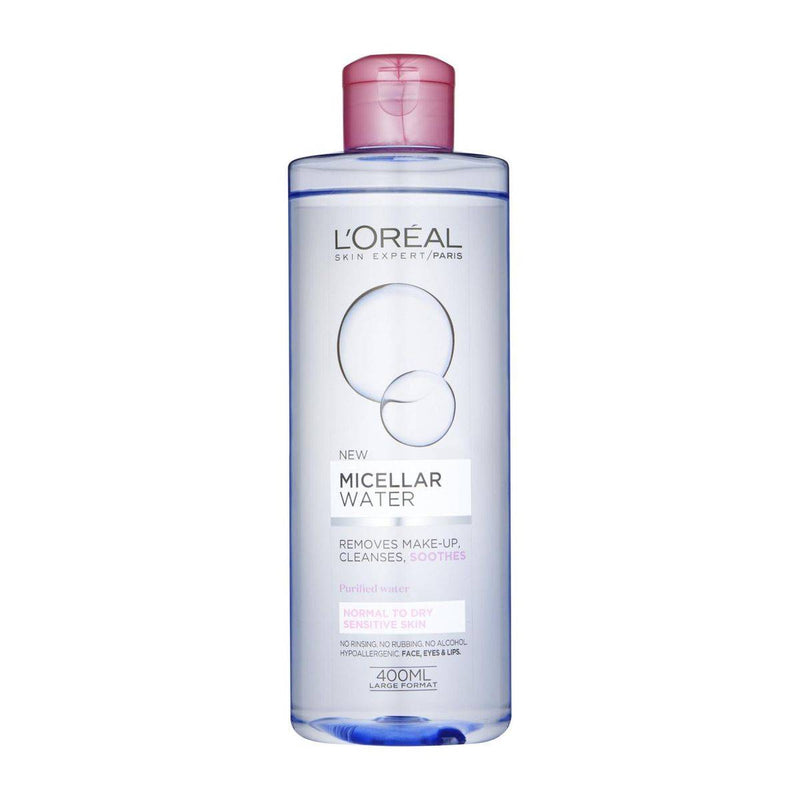Loreal Paris Micellar Cleansing Water Makeup Remover Normal to Dry Skin 400ml