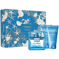 Versace Man Eau Fraiche Eau de Toilette 50ml + After Shave Balm 50ml + Parfum Bath & Shower Gel 50ml Gift Set