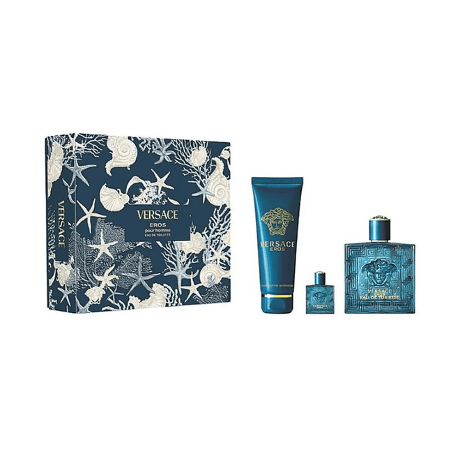 Versace Eros (M) Set EDT 100ml + EDT 5ml + Invigorating Shower Gel 150ml