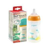 Pigeon SofTouch Plastic Bottle Decorated 3 Months+ Sea 240ml