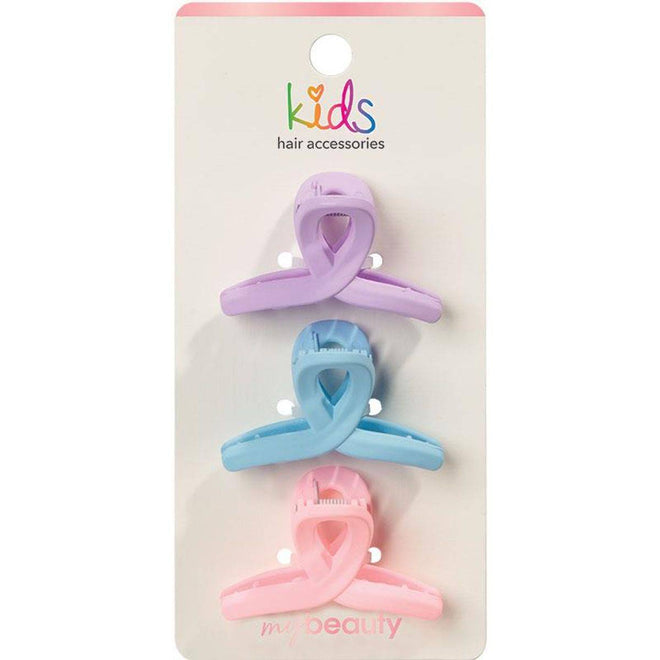My Beauty Kids Hair Accessories 24A Small Claw Clips 3 Pack